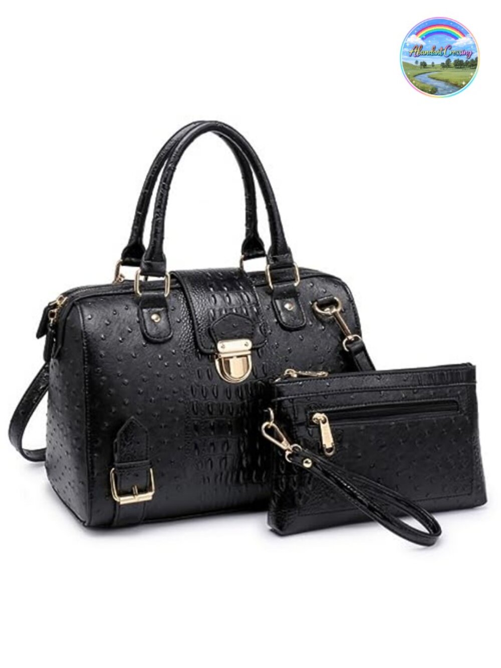 Vegan Leather Satchel Purse Top Handle Handbag Work Tote